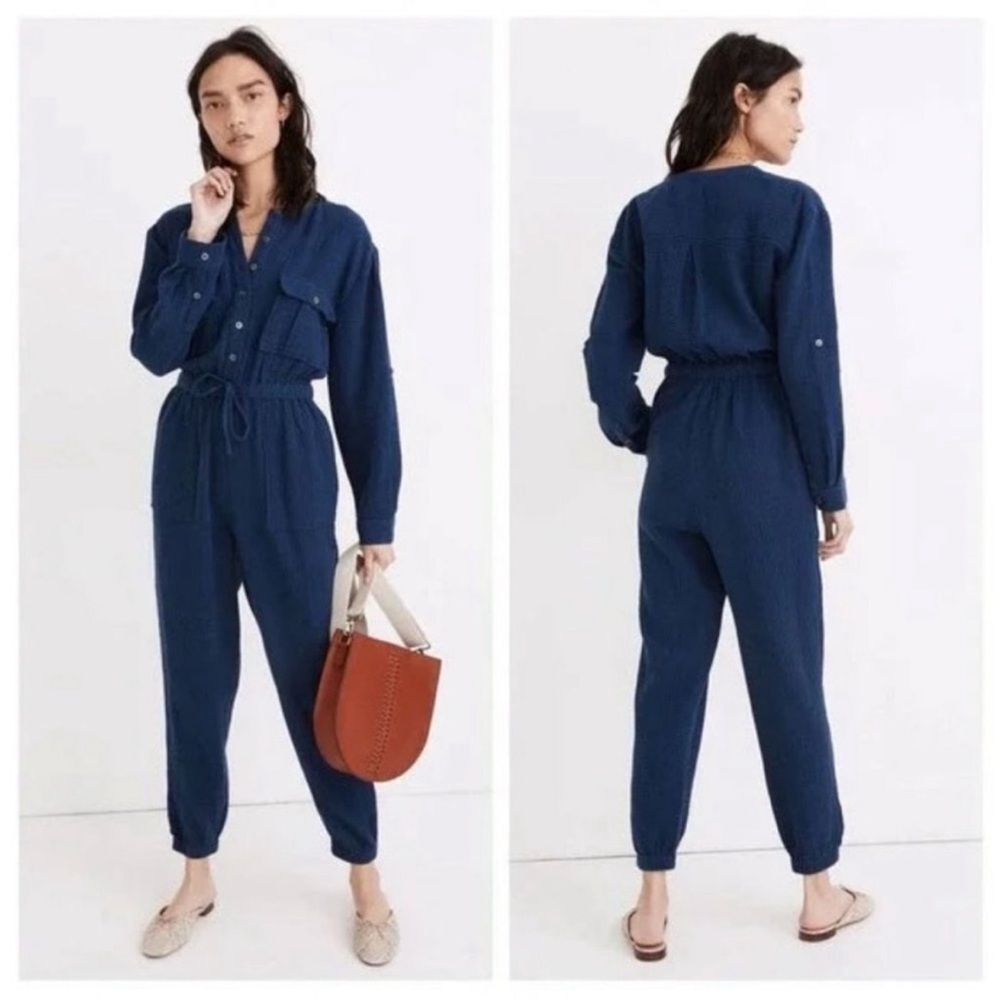 Madewell Women's Navy Jumpsuit